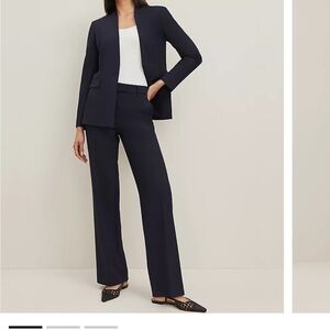 (Full pantsuit) The Petite Trouser in Seasonless Stretch and matching jacket